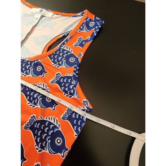 Jean-Pierre Klifa Bridgit dress,  fish print size large - Picture 5 of 7